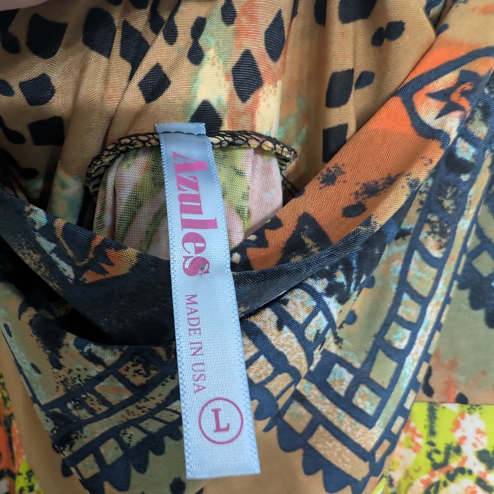 Azules Colorful Patterned Skirt - Picture 2 of 2